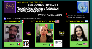 ORGANIZACIONES DE APOYO A TRABAJADORES SEXUALES Y OTROS GRUPOS (PROGRAMA 13 DE DICIEMBRE 2020)
